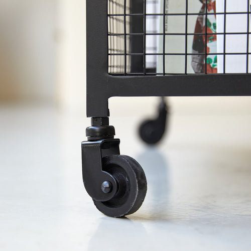 Tikamoon Metalen kast op wielen - Zwart - vtwonen shop