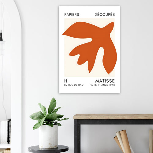 Artfulprints  Matisse – Floating forms orange   poster 70x100 cm - vtwonen shop