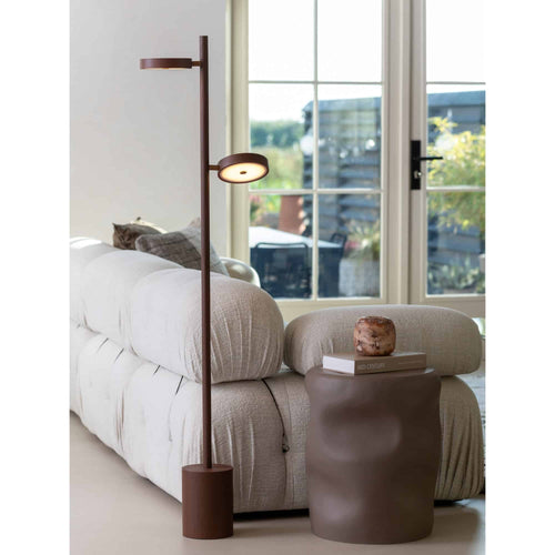 GOOD&MOJO vloerlamp Okinawa - bruin - Ø40cm