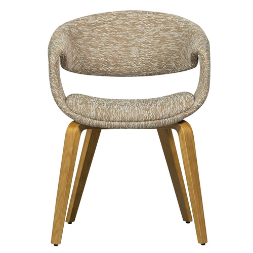 WOOOD eetkamerstoelen Yossi Houten Naturel Poot - Zand - Set van 6 - vtwonen shop