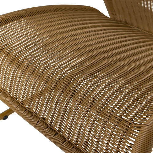 WOOOD tuin loungestoelen West - Kunststof - Honinggeel - Set van 2