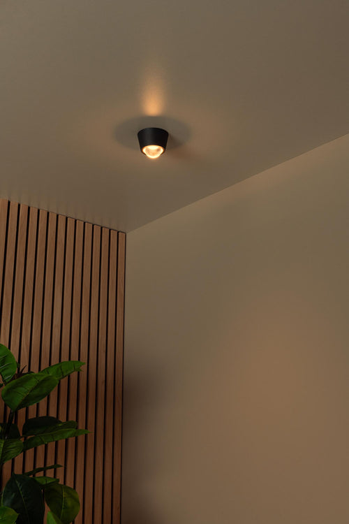 Lucide plafonnière RIGON - Geïntegreerde LED - Zwart