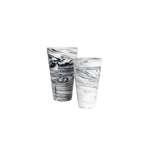 Zuiver Conic Vase S Black/White - Grijs