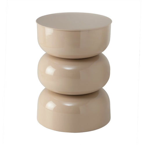 Calicosy - Bijzettafel Metalen ELLA - Beige 36x36x50 cm