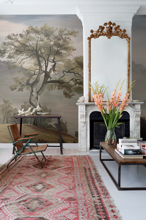 ESTAhome fotobehang Italiaans landschap donkergroen - 400 x 279 cm - 159426 - vtwonen shop