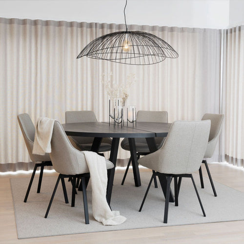 Rowico Home Alison Draaibare Eetkamerstoel Beige - Stof