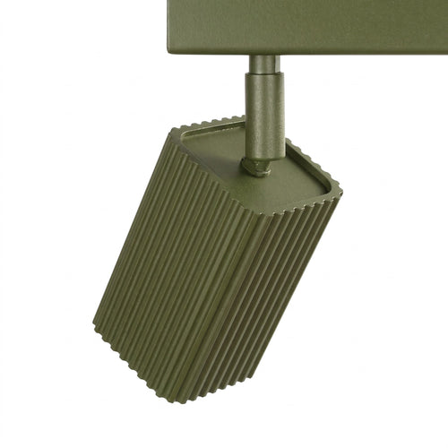 Sollux Lighting Plafondlamp RAYO 3L olijfgroen - 45x6x16,5cm
