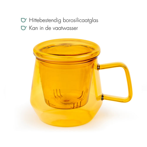 Bredemeijer -Tea for one Livorno glas amber 290ml - vtwonen shop