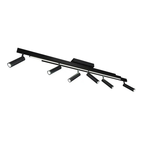 Trio Leuchten plafondlamp Zeno - 6 lichts -  180  x 8.5   cm - zwart
