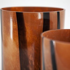 FurniLux Vaas Niala bruin - 15x15x20 cm - vtwonen shop