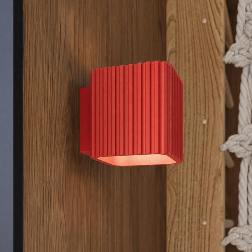 Sollux Lighting Wandlamp RIFF rood G9 - 10x12x10cm