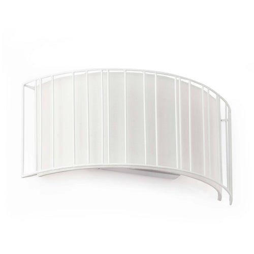 Faro Linda - 2 lichts binnenwandlamp wit met kap, E27