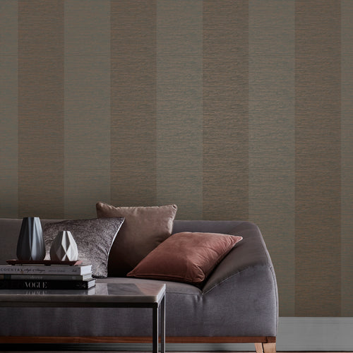 Graham & Brown Vliesbehang - Atelier Strepen Brons