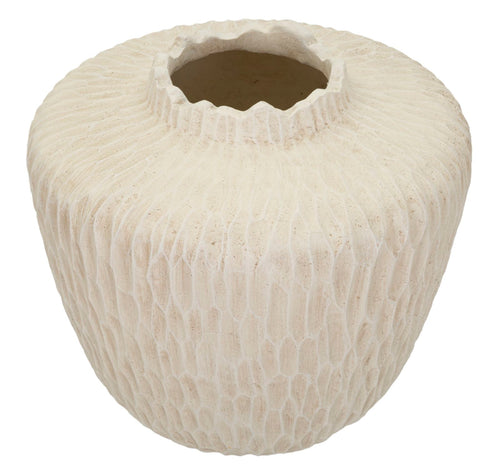 Mauro Ferretti vaas - Ø 35x32,5 cm - creme