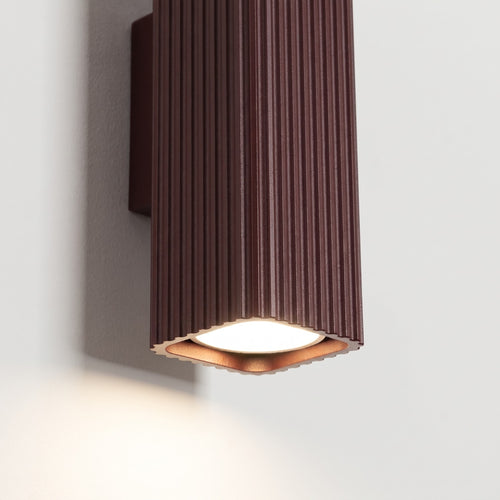 Sollux Lighting Wandlamp RAYO 20 bruin - 6x8x20cm