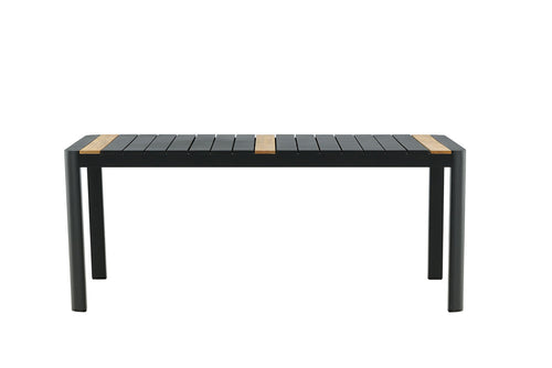 Rebellenclub Rechthoekige Tuintafel Ferna - 200 x 100cm - Zwart