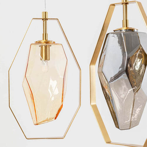 Kare Design Hanglamp Diamond Fever 110cm goud - vtwonen shop