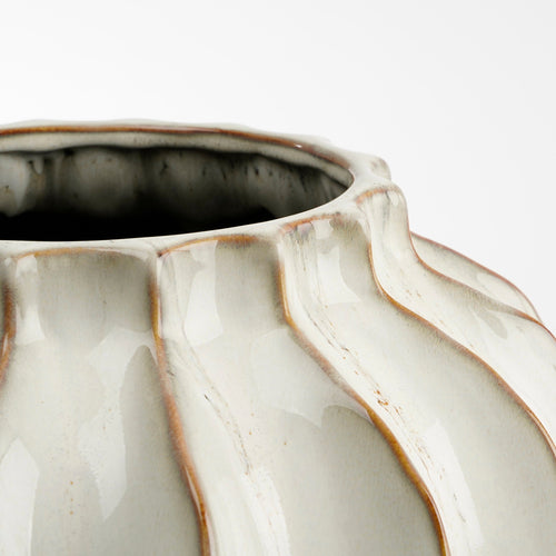 Mica Decorations Altea Vaas - H35 x Ø33 cm - Keramiek - Off White - vtwonen shop