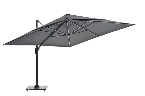 Hawaii Big Pole parasol - 3,5x3,5m - telescopisch - royal antraciet - vtwonen shop
