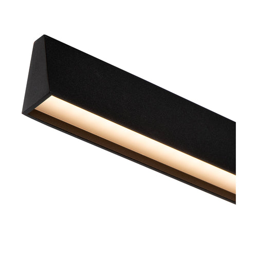 Atmooz hanglamp Jasmin 150 - zwart - 150 x 3 x H 170 cm - geïntegreerde led