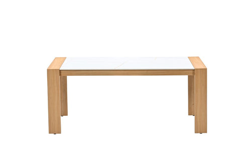 Austin tafel - 180x100 cm - light teak look - Centostone milano beige