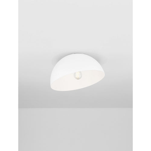 Nova Luce ONIA  Onia 30cm komvormige plafondlamp, halfverzonken, zandwit, E27, 1x12W