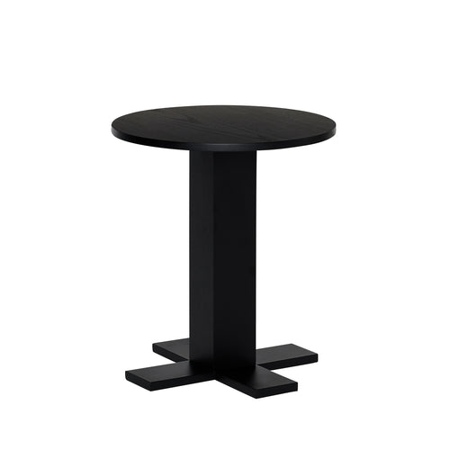 Hübsch bijzettafel Koohi - mdf/okoumé fineer - ø45xh50cm