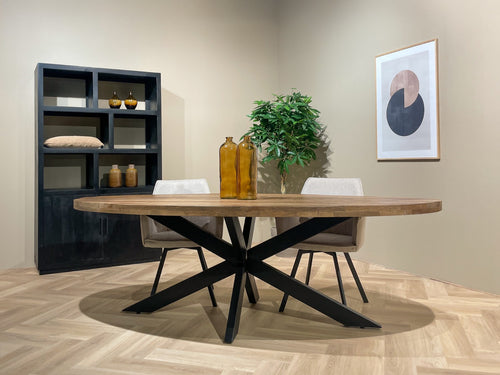 Brix eetkamertafel Ovaal - 210 cm - mangohout - bruin