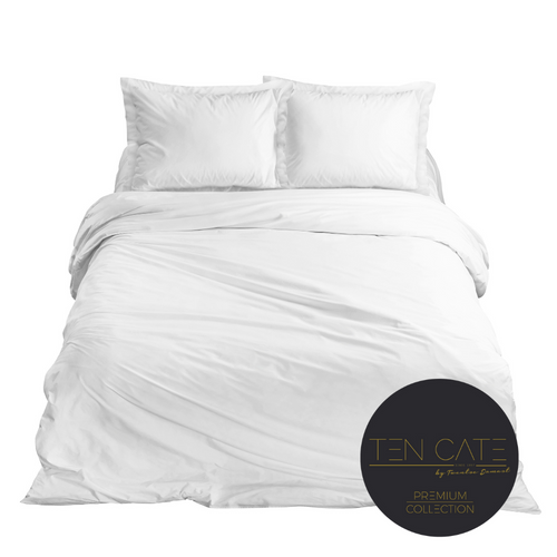 Ten Cate premium - dekbedovertrekset - 140x200/220 - 100% katoen satijn - wit