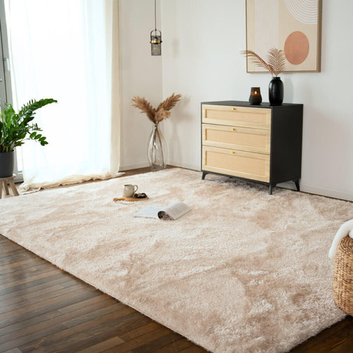 Home Deluxe hoogpolig vloerkleed SOFI Beige - vtwonen shop