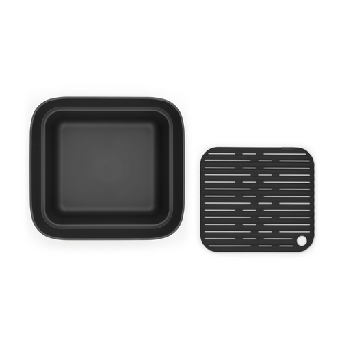 Brabantia SinkSide Afwasbak met afdruipschaal - Dark Grey