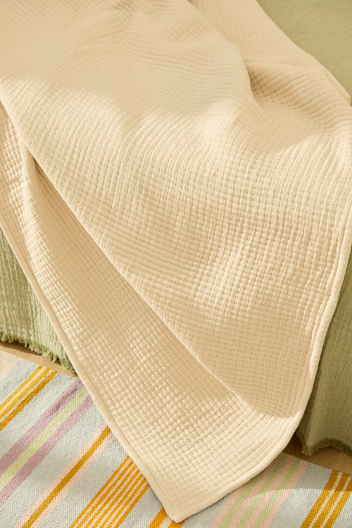 Calma House Plaid Raval - Ecru - 120x180