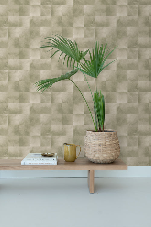 ESTAhome behang dierenhuid warm beige - 53 cm x 10.05 m - 139181