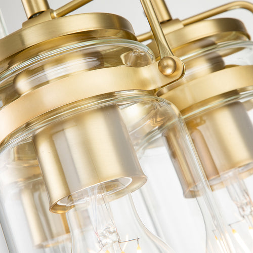 Elstead Kichler Brinley Cluster hanglamp geborsteld messing