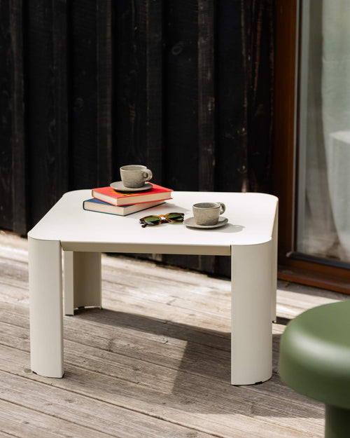 noo.ma Fli Outdoor salontafel 65x65x38 cm - Piazza Beige