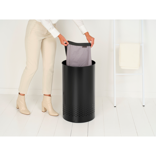 Brabantia Wasbox, 60 liter, kunststof deksel - Matt Black