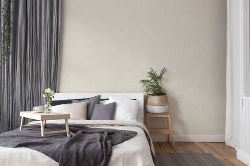 Livingwalls behang effen beige - 53 cm x 10.05 m - AS-367204