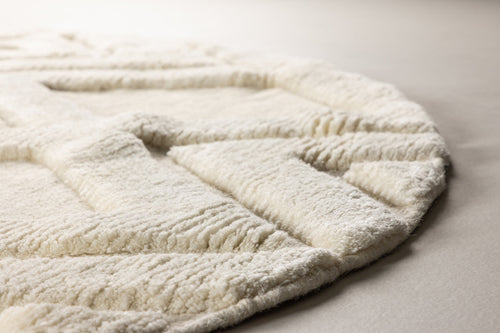 Rebellenclub Vloerkleed Fino - ø200cm - Beige - vtwonen shop