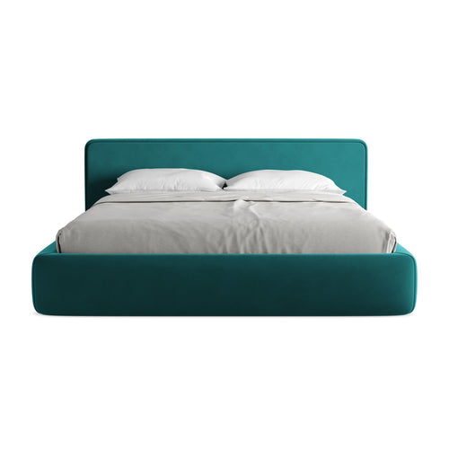 LaMiaSofa Bed met opbergruimte Firenze - velours - marien - 220x225x82