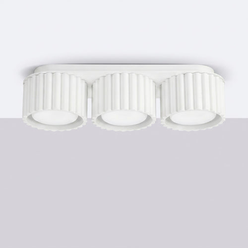 Sollux Lighting Plafondlamp AURA 3 wit Gx53 - 32,5x10x8cm