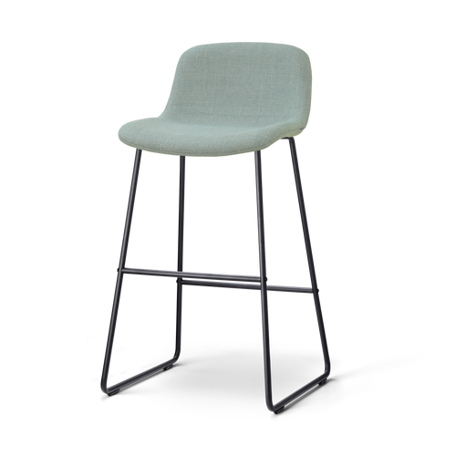 Nolon Nino-Mats barkruk saliegroen - zwart onderstel - 75 cm - vtwonen shop