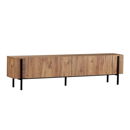 Calicosy - TV-meubel ATLAS - Donker hout 180x30x45 cm
