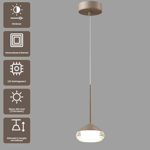 Artdelight Hanglamp Phoenix - Champagne