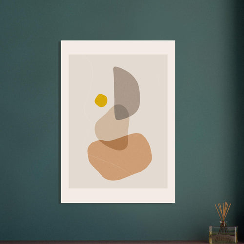 Artfulprints  Boho wall art - Abstract earth II   poster 50x70 cm