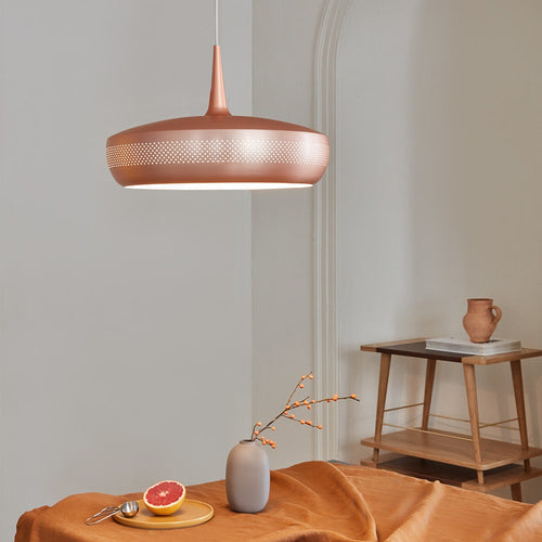 Umage Clava Dine hanglamp brushed copper - met koordset wit - Ø 43 cm - vtwonen shop