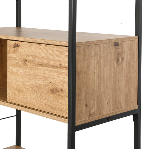 Calicosy - Boekenrek LENNY - licht hout 80x40x196,5 cm