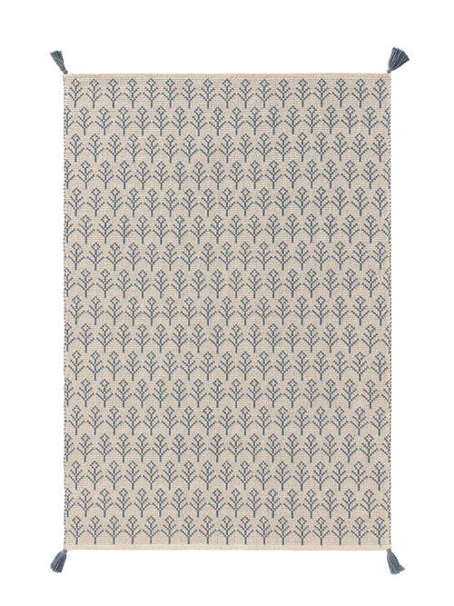 benuta wasbaar kindervloerkleed Elli - blauw - 90x130 cm