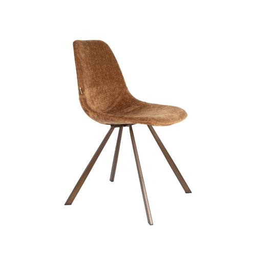 Dutchbone Franky Eetkamerstoelen Cognac - Set van 2
