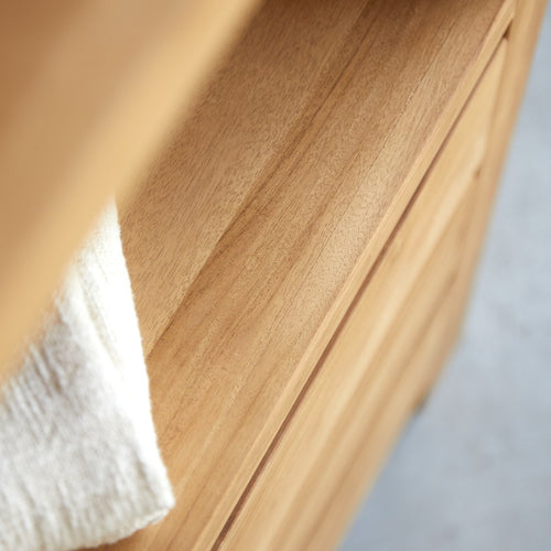 Tikamoon Massief teakhouten boekenkast - Naturel - vtwonen shop