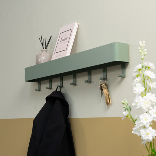 Spinder Design kapstok Dax Play 7 - Dusty Green - 7 haken - vtwonen shop